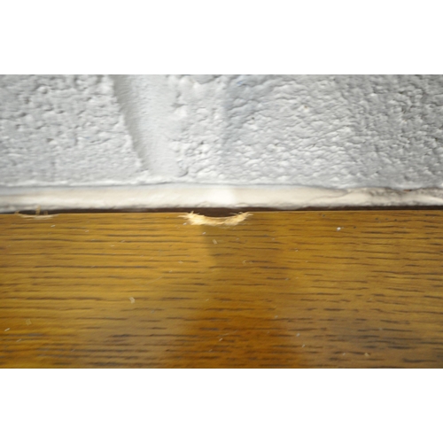 1248 - A STAG MADRIGAL THREE PIECE BEDROOM SUITE, comprising two double door wardrobes, larger wardrobe dis... 