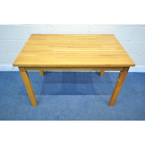 1250 - A JULIEN BOWEN PINE THREE PIECE BEDROOM SUITE, comprising a chest of two short over four long drawer... 