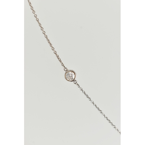 24 - TIFFANY & CO. ELSA PERETTI 'DIAMONDS BY THE YARD' PLATINUM AND DIAMOND NECKLACE, designed as a fine ... 