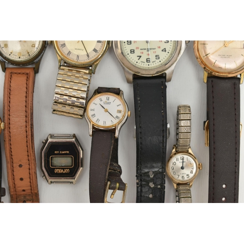 108 - ASSORTED WRISTWATCHES, to include a gents 'Systema 17 Jewels, Extra-Flat Incabloc' manual wind watch... 