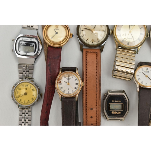 108 - ASSORTED WRISTWATCHES, to include a gents 'Systema 17 Jewels, Extra-Flat Incabloc' manual wind watch... 