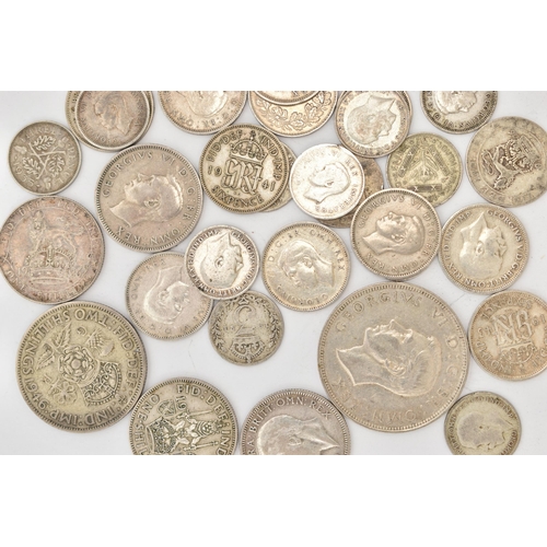 118 - APPROX 180 GRAMS OF PRE 1947 SILVER COINS