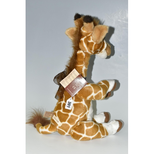 301 - A CHARLIE BEARS 'REECH' GIRAFFE SOFT TOY, no CB161638, designed by Isabelle Lee, fully jointed, with... 