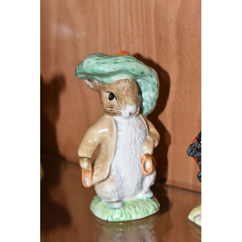 313 - ELEVEN ROYAL ALBERT BEATRIX POTTER FIGURES, comprising Benjamin Bunny, two x Foxy Whiskered Gentlema... 