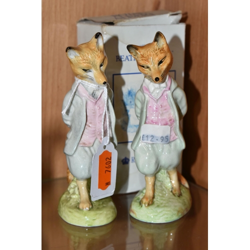 313 - ELEVEN ROYAL ALBERT BEATRIX POTTER FIGURES, comprising Benjamin Bunny, two x Foxy Whiskered Gentlema... 