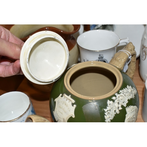 326 - A GROUP OF QUEEN VICTORIA COMMEMORATIVE CERAMICS, produced to celebrate her Diamond Jubilee in 1897,... 