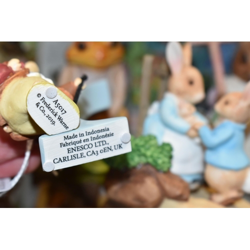 330 - A COLLECTION OF BEATRIX POTTER ORNAMENTS, to include a Beswick Large Peter Rabbit with 100 years bac... 