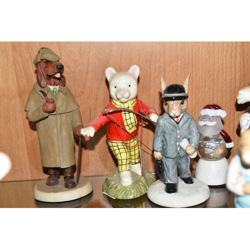 332 - A GROUP OF CHARACTER FIGURES, to include Royal Doulton Brambly Hedge 'The Bride and Groom' DBH44, Ro... 