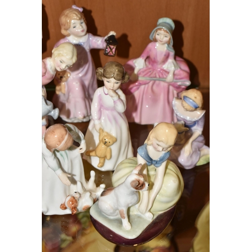 339 - ELEVEN ROYAL DOULTON FIGURINES, comprising My Best Friend HN3011 (tiny nibbles to flower petals), Go... 