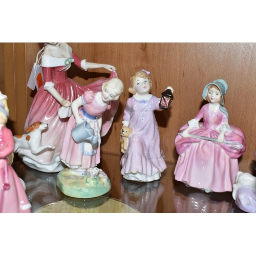 339 - ELEVEN ROYAL DOULTON FIGURINES, comprising My Best Friend HN3011 (tiny nibbles to flower petals), Go... 