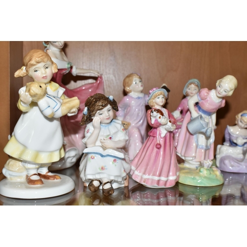 339 - ELEVEN ROYAL DOULTON FIGURINES, comprising My Best Friend HN3011 (tiny nibbles to flower petals), Go... 