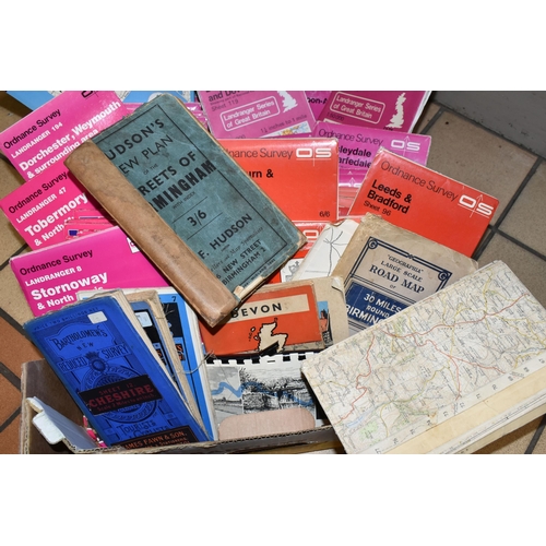 353 - ONE BOX OF ORDNANCE SURVEY MAPS, over sixty Land Ranger and Ordnance Survey maps of Great Britain, t... 