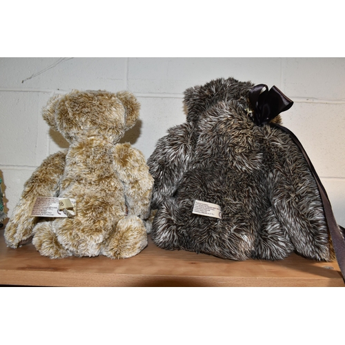 355 - THREE CHARLIE BEARS, comprising 'Burma' CB171718, 'Guy' CB125003, designed by Isabelle Lee, together... 