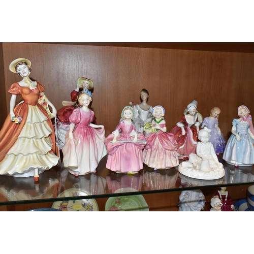 358 - A COLLECTION OF ROYAL DOULTON LADIES, comprising the Prestige figure of The Year 2008 'Lady Victoria... 