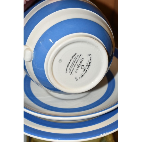 359 - T.G. GREEN POTTERY - CLOVERLEAF TRADITIONAL CORNISHWARE COFFEE CUP TRIO, comprising coffee cup, diam... 