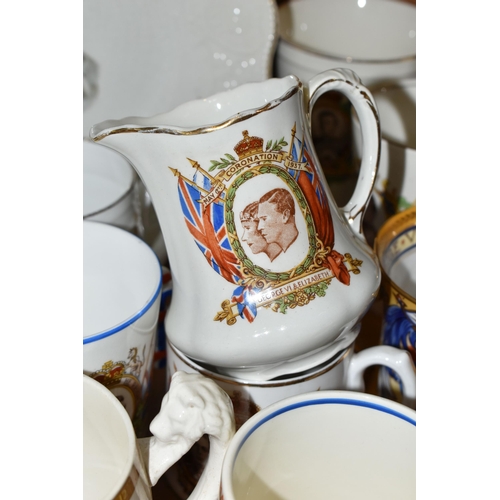 376 - A LARGE COLLECTION OF ROYAL COMMEMORATIVES, comprising a mug designed by Dame Laura Knight May 1937,... 