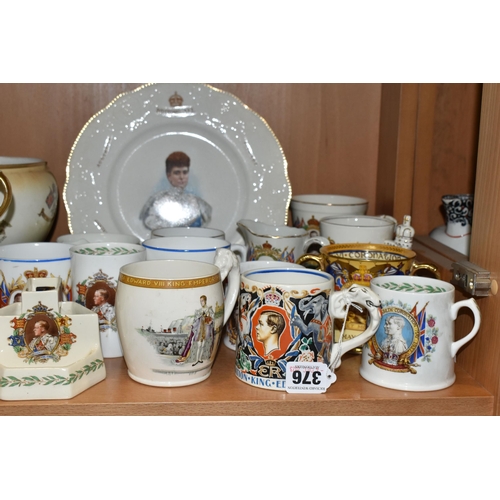 376 - A LARGE COLLECTION OF ROYAL COMMEMORATIVES, comprising a mug designed by Dame Laura Knight May 1937,... 