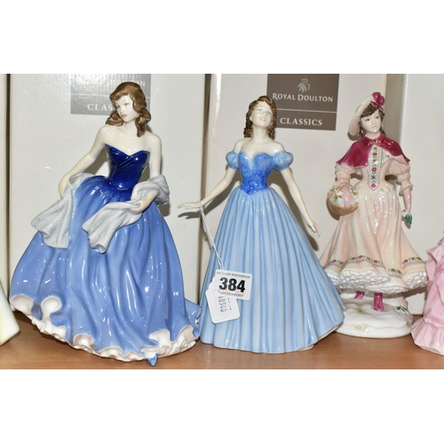 384 - FIVE ROYAL DOULTON FIGURINES, to include a boxed 'Images Of Nature' collection Soaring High HN4087, ... 