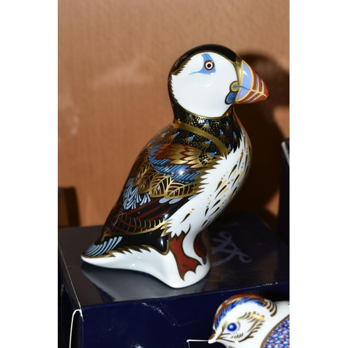 404 - FOUR BOXED ROYAL CROWN DERBY PAPERWEIGHTS, comprising three 21st Anniversary examples - 'Mallard Duc... 