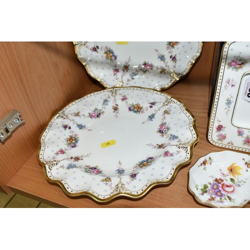 408 - ROYAL CROWN DERBY PLATES AND GIFT WARES, comprising two 2451 Imari pattern plates, two wavy edge Roy... 