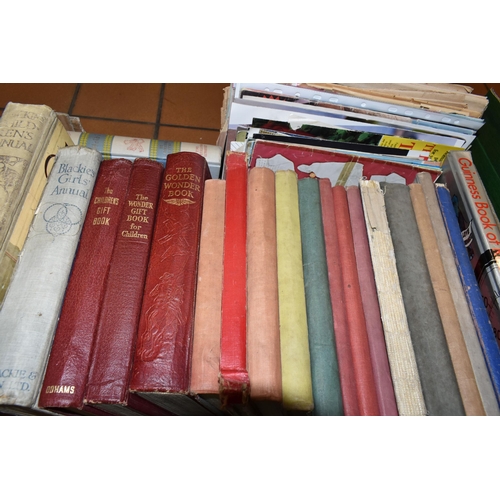 420 - TWO BOXES OF BOOKS containing over fifty miscellaneous titles in hardback format, subjects include v... 