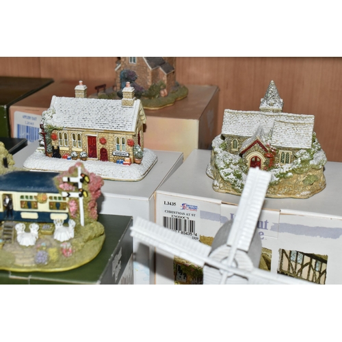 441 - A COLLECTION OF LILLIPUT LANE SCULPTURES, thirty six pieces, mostly boxed, to include Christmas in C... 