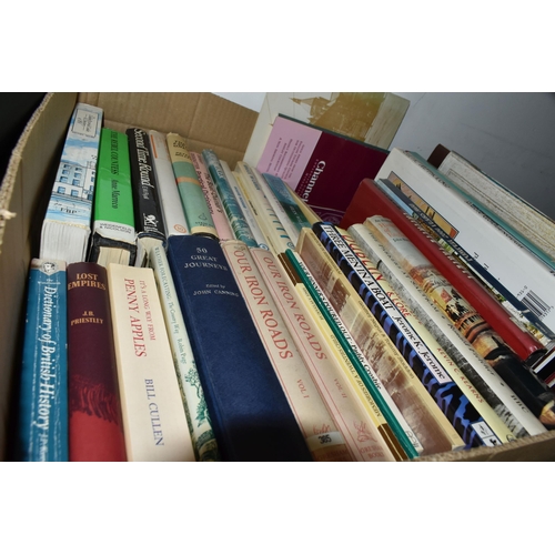 461 - SIX BOXES OF BOOKS & MAGAZINES in hardback and paperback formats, subjects include art and antiques,... 