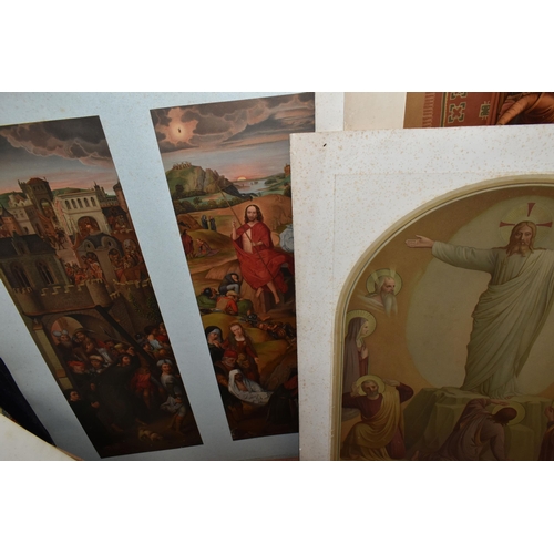 468 - A QUANTITY OF ASSORTED PICTURES AND PRINTS ETC, to include to unsigned 19th century landscape studie... 