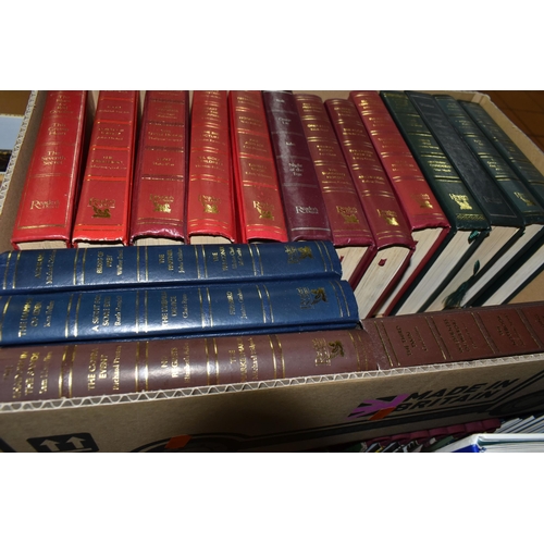 505 - SIX BOXES OF BOOKS containing over 160 miscellaneous titles in hardback and paperback formats, subje... 