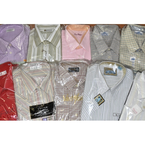 511 - FIVE BOXES AND LOOSE CLOTHING AND ACCESSORIES, to include over twenty men's shirts as new in packagi... 