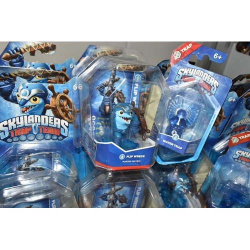 514 - TWO BOXES OF SKYLANDER TRAP TEAM TOYS, most in original packaging, to include Trap Team Flip Wreck f... 