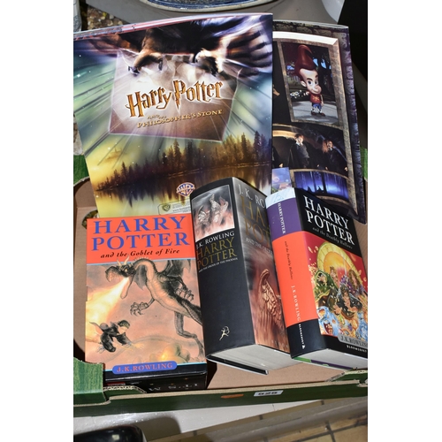 525 - HARRY POTTER, Six Harry Potter titles, a box-set of the first four titles in the series in paperback... 