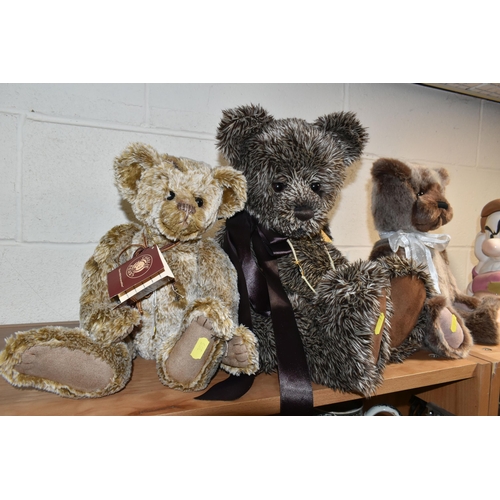 355 - THREE CHARLIE BEARS, comprising 'Burma' CB171718, 'Guy' CB125003, designed by Isabelle Lee, together... 