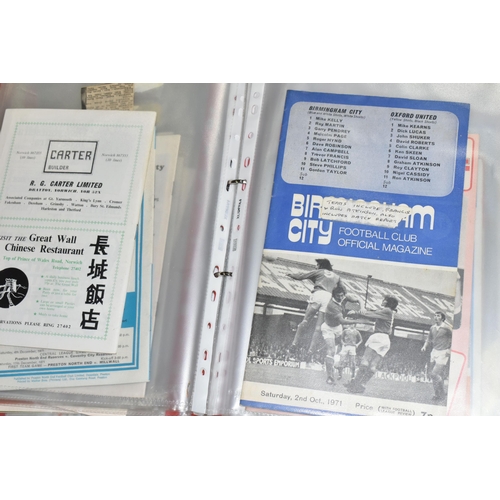 532 - ONE BOX OF FOOTBALL & THEATRE PROGRAMMES to include rare and interesting editions, domestic and Euro... 