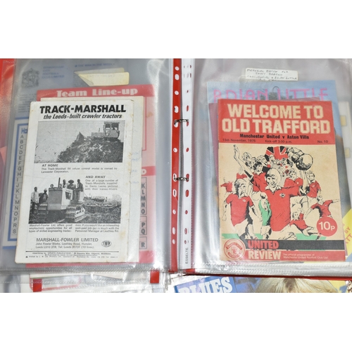 532 - ONE BOX OF FOOTBALL & THEATRE PROGRAMMES to include rare and interesting editions, domestic and Euro... 