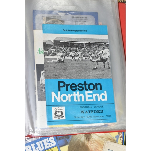 532 - ONE BOX OF FOOTBALL & THEATRE PROGRAMMES to include rare and interesting editions, domestic and Euro... 