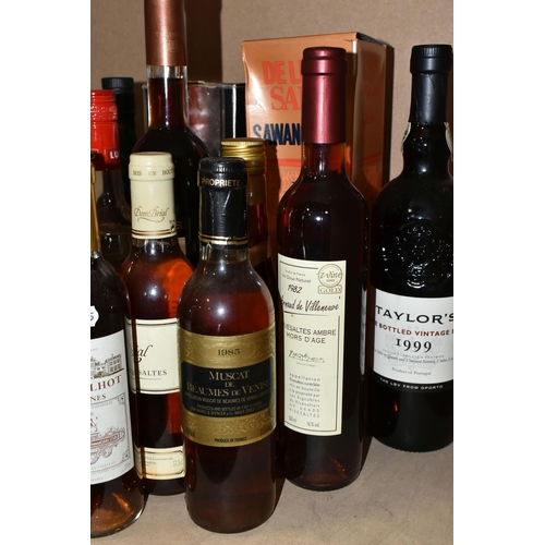 203 - A COLLECTION OF  ALCOHOL comprising one bottle of Blandy's 10 Year Old Malmsey, bottled 1987, 20% vo... 