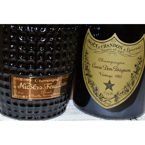 210 - TWO BOTTLES OF EXCELLENT CHAMPAGNE comprising one bottle of Cuvee Dom Perignon 1985 vintage and one ... 