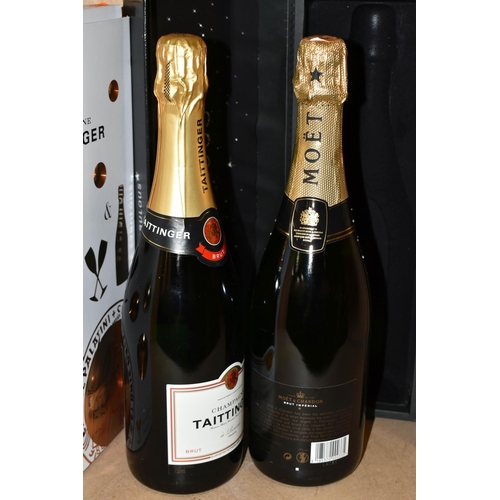 212 - CHAMPAGNE, Two Bottles of Champagne comprising one bottle of Moet & Chandon 'Be Fabulous' 12% vol. 7... 