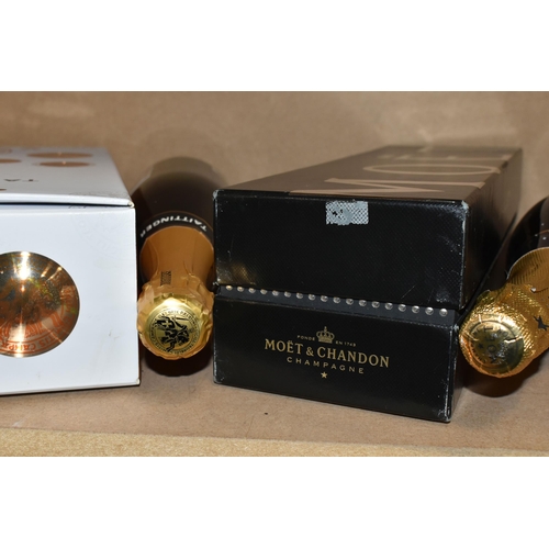 212 - CHAMPAGNE, Two Bottles of Champagne comprising one bottle of Moet & Chandon 'Be Fabulous' 12% vol. 7... 