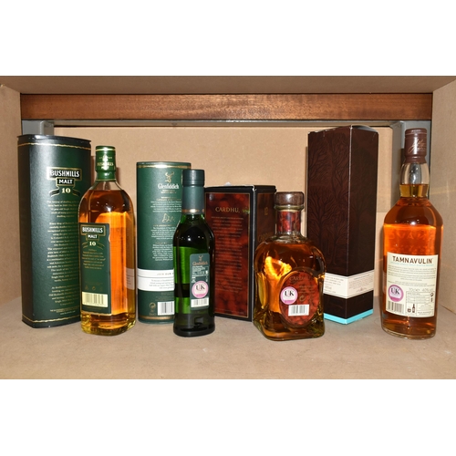 213 - SINGLE MALT, Four Bottles of Single Malt Whisky comprising one bottle of Tamnavulin Speyside Single ... 