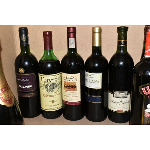 216 - A COLLECTION OF ALCOHOL, comprising eleven bottles of Red Wine from Europe and South Africa includin... 