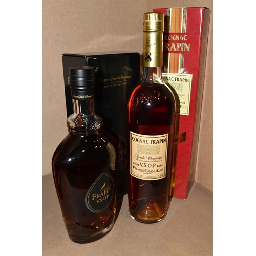 218 - THREE BOTTLES OF COGNAC comprising one bottle of Frapin VS Cognac Grande Champagne, 40% vol. 70cl, b... 