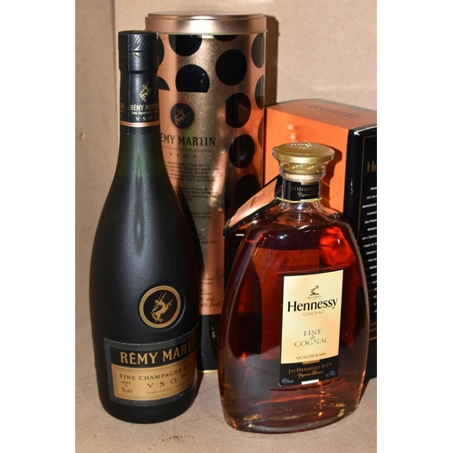 219 - FOUR BOTTLES OF  COGNAC comprising two botttles of Hennessy Fine de Cognac 40% vol. 70cl and two bot... 