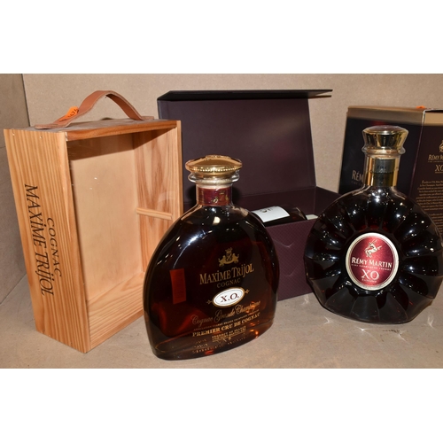 220 - THREE BOTTLES OF FINE COGNAC / ARMAGNAC comprising one bottle of Chateau De Laubade Intemporel No. 5... 