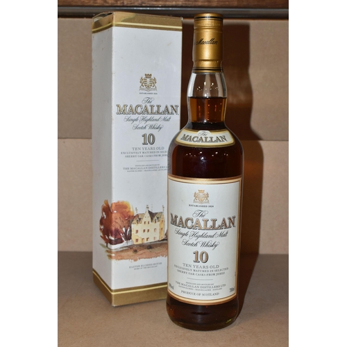 225 - ONE BOTTLE OF THE MACALLAN 10 Year Old Single Highland Malt Scotch Whisky, distilled and bottled by ... 