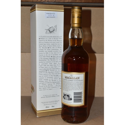 226 - ONE BOTTLE OF THE MACALLAN 10 Year Old Single Highland Malt Scotch Whisky, distilled and bottled by ... 