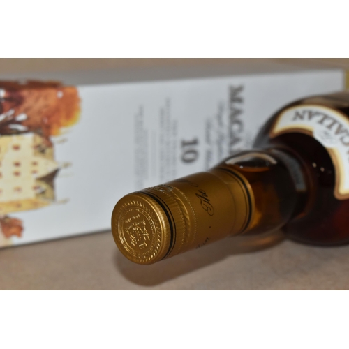 226 - ONE BOTTLE OF THE MACALLAN 10 Year Old Single Highland Malt Scotch Whisky, distilled and bottled by ... 