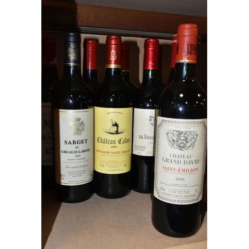 234 - TWELVE BOTTLES OF ASSORTED BORDEAUX CLARET comprising one bottle of CHATEAU CANTEMERLE 1978 Grande C... 