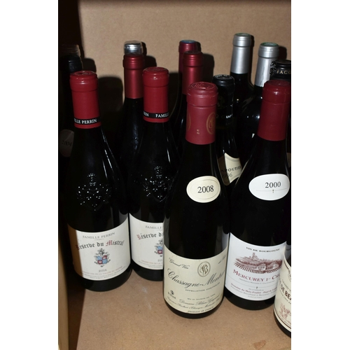 236 - SIXTEEN BOTTLES OF ASSORTED RED WINE  from Eastern and Southern France comprising two bottles of MER... 